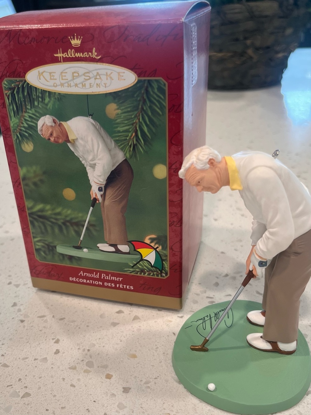 2000 Hallmark Keepsake Ornament featuring PGA Golf Legend Arnold Palmer